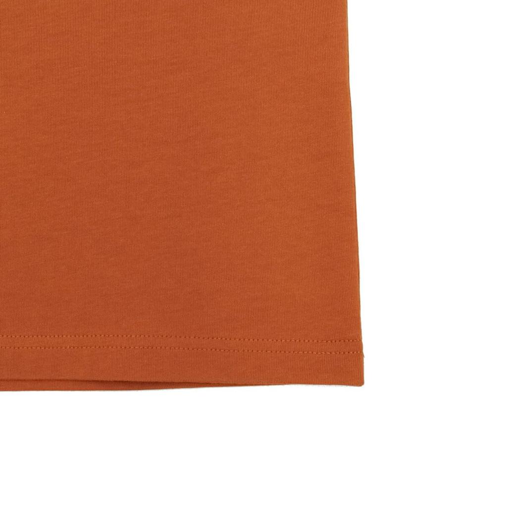 NEW ERA Short Sleeve Oversized Rust Orange Typography T-Shirt