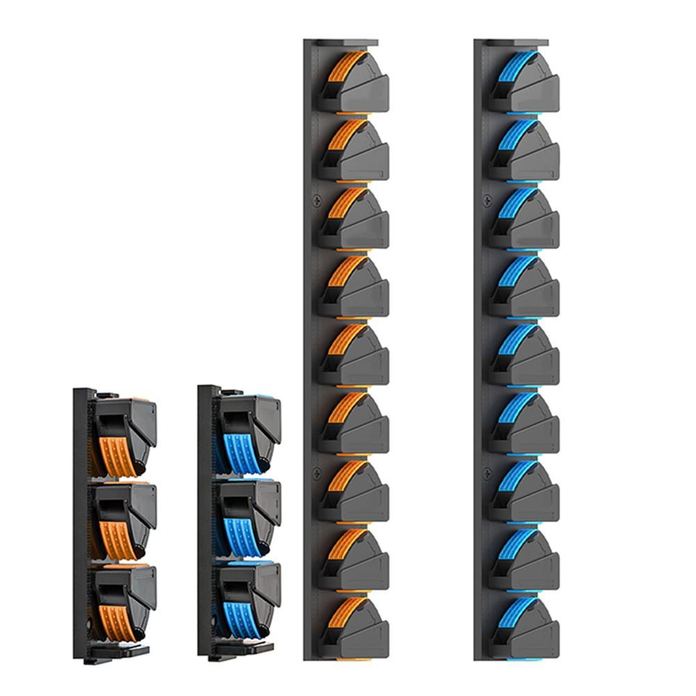 Multi-rod Capacity Fishing Rod Holder Wall Mounted Rack Non-slip Roller