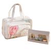 1PC/2Pcs Dry and Wet Separation Storage Bag Portable for Travel Makeup Toiletries Large Capacity Transparent Bag