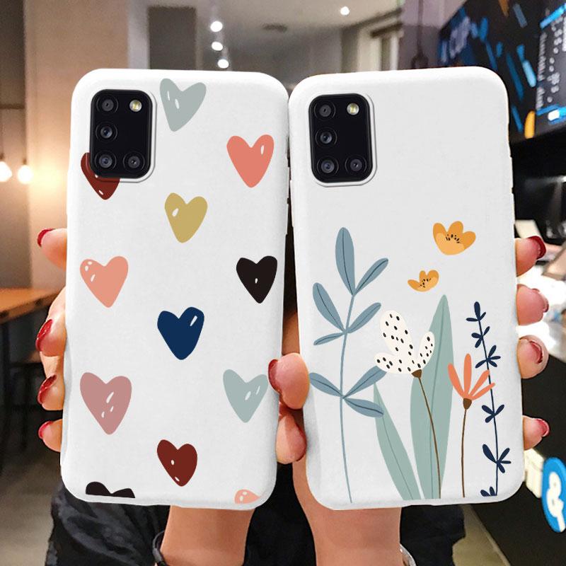 Soft Case For Samsung Galaxy A31 A51 A71 A70 A52 A53 A56 A16 A26 Phone Cover Cute Flowers Butterfly Fundas Coque Bumper Cases