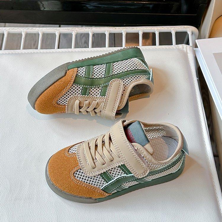 

Children s net shoes 2025 summer new boys shoes breathable mesh Forrest Gump shoes trendy brand white shoes girls sports shoes 36 хаки