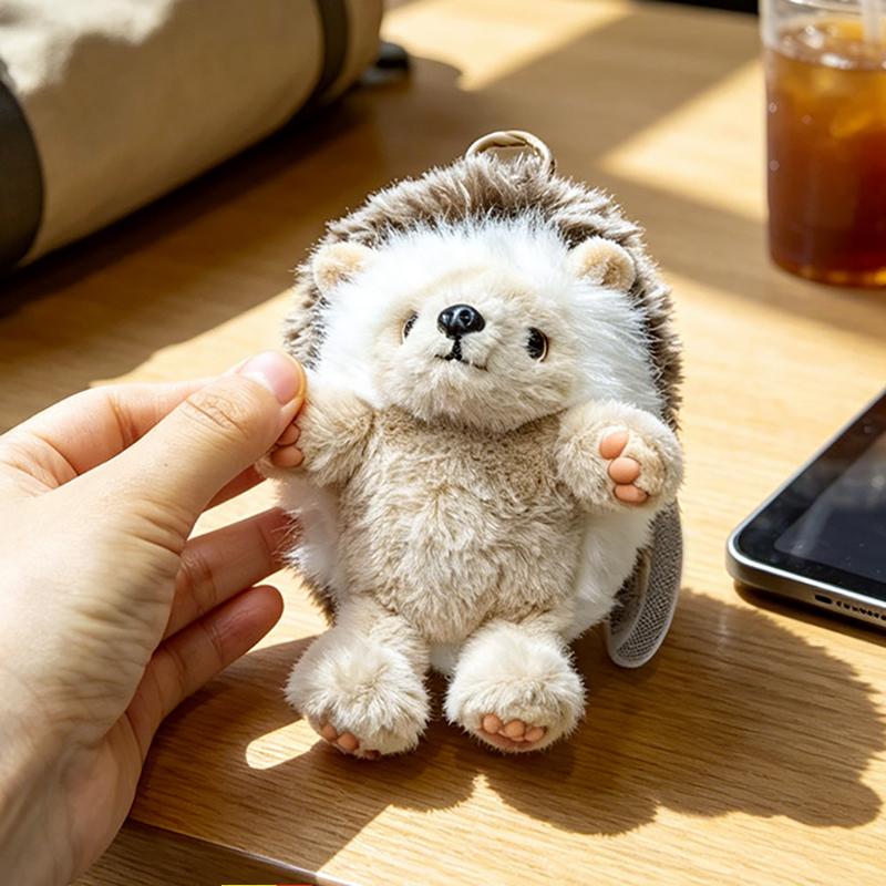 10-20 cm Bambola Riccio Marrone Carina Peluche Giocattolo Peluche Animale Cartone Animato Compagno Regalo di Compleanno