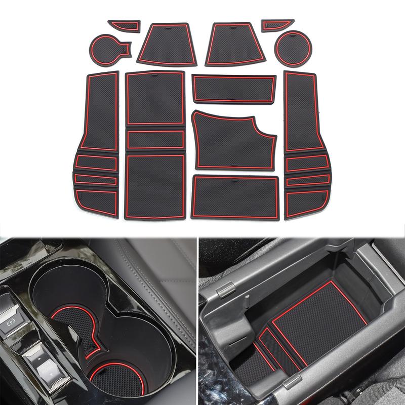 Tappetino Antiscivolo per Slot Portiera per Peugeot 2008 e-2008 GT Line 2019 - 2024 Accessori Styling Pad Antiscivolo