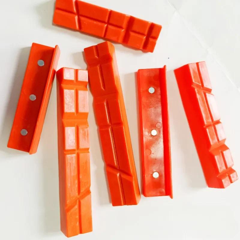 2pcs 4/5/6 Inch Magnetic Soft Pad Jaw Rubber For Metal Vise Bench Machine Tools For Metal Vise Bench Machine Tools