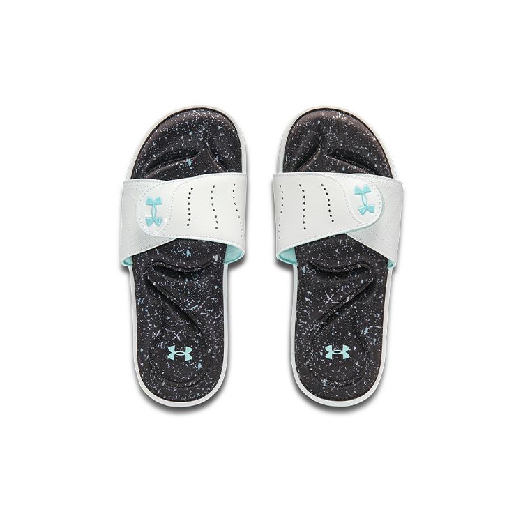 Under Armour UA Ignite VI Graphic FB Comfortable Quick-Dry Slide Sandals Women Sandals Mint-Green 3023767-104