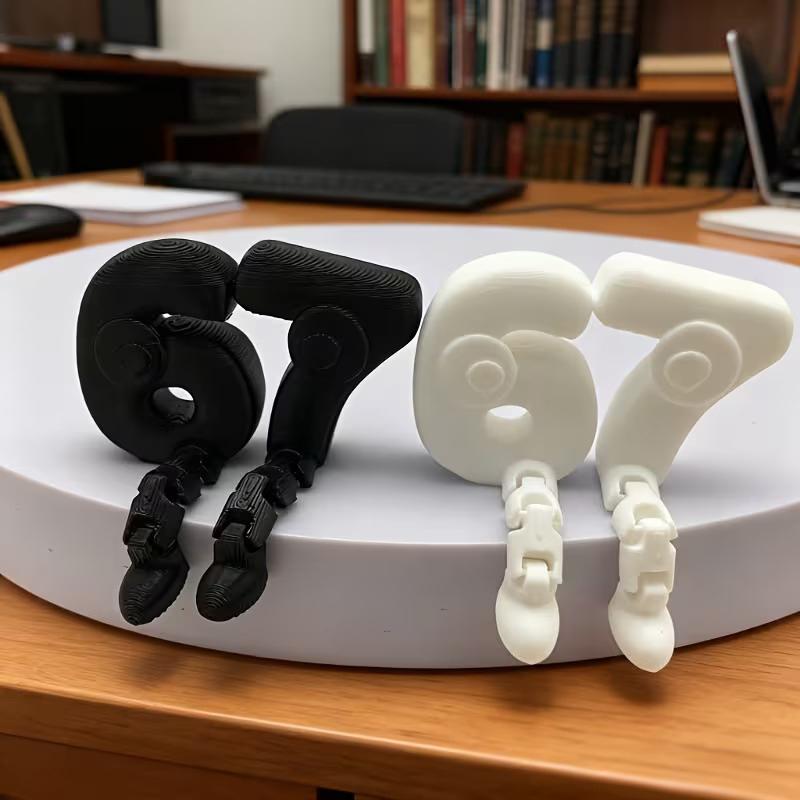 67-Number Character Decoration With Flexible Joints 67 Statue Internet Meme Figurine Unique Home Office Desk Decor Stress Relief