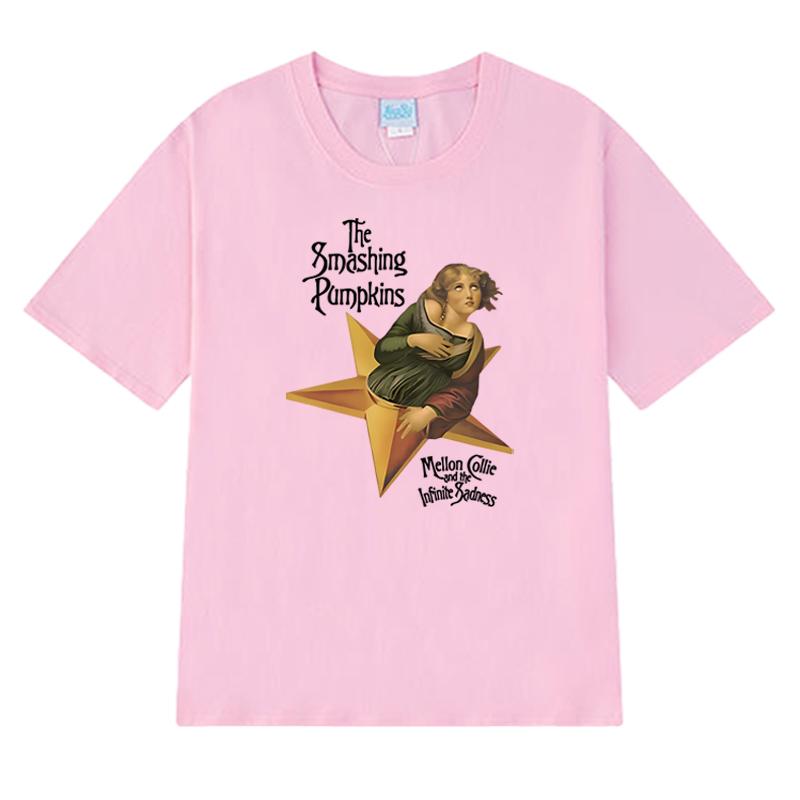 90S Album Mellon Collie and The Infinite Sadness T shirts Men Women The Smashing Pumpkins short sleeve T-shirt Unisex Cotton Top