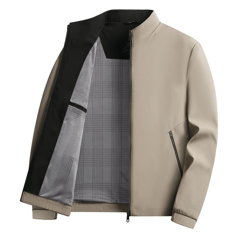 Jacket Men Autumn Sense In The Elderly Stand-up Collar Dad Casual Jacket Men On Clothes
