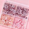 Full Cover Short Press On Toe Nails 96Pcs/Box Red High Saturation Fake Toe Nails for Home DIY Salon Foot Nail Decor