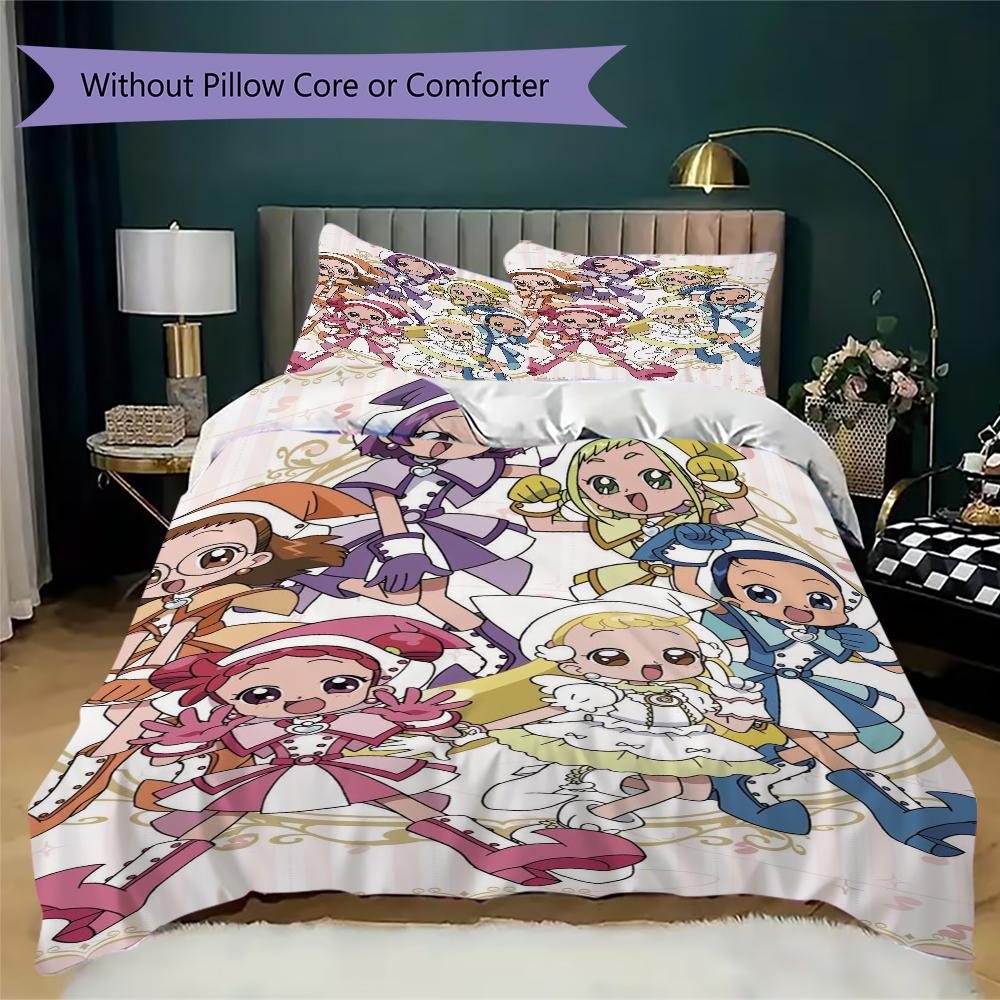 Magical DoReMi Pattern Bedding,Quilt Set Quilt Cover Pillowcase Home Birthday Gift(1 * duvet cover + 2 * pillowcase, without core)_lx