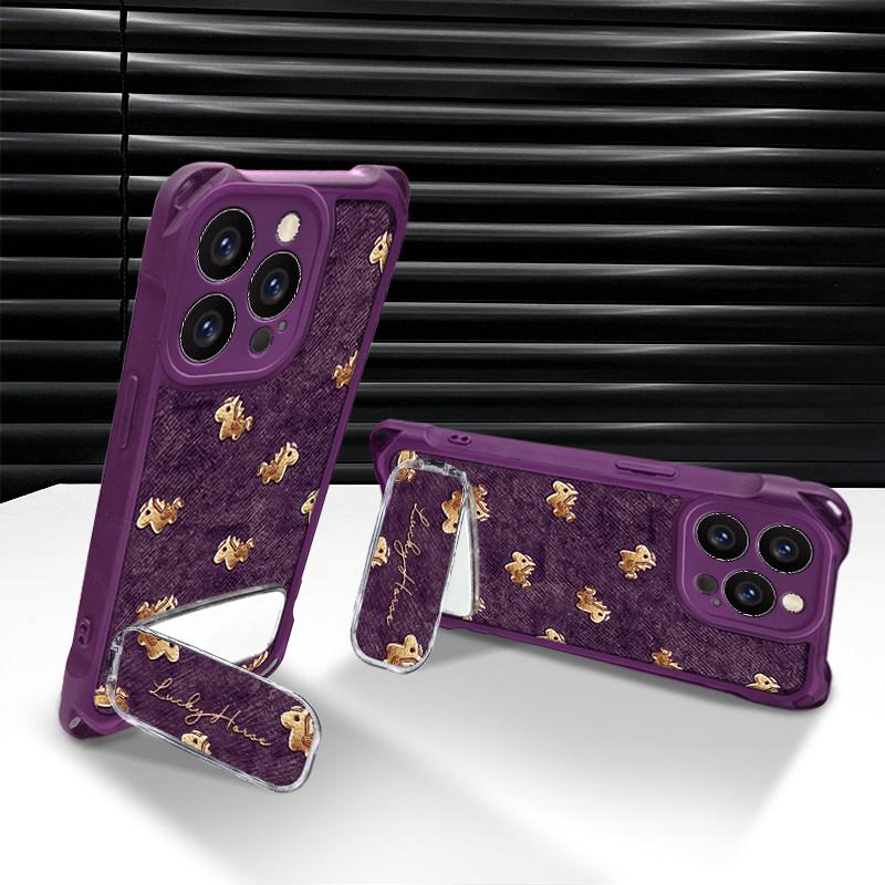 Full screen pony is suitable for Apple 13Pro mobile phone case 17 bracket 16 with lanyard 15p anti-drop 14 new 13 women