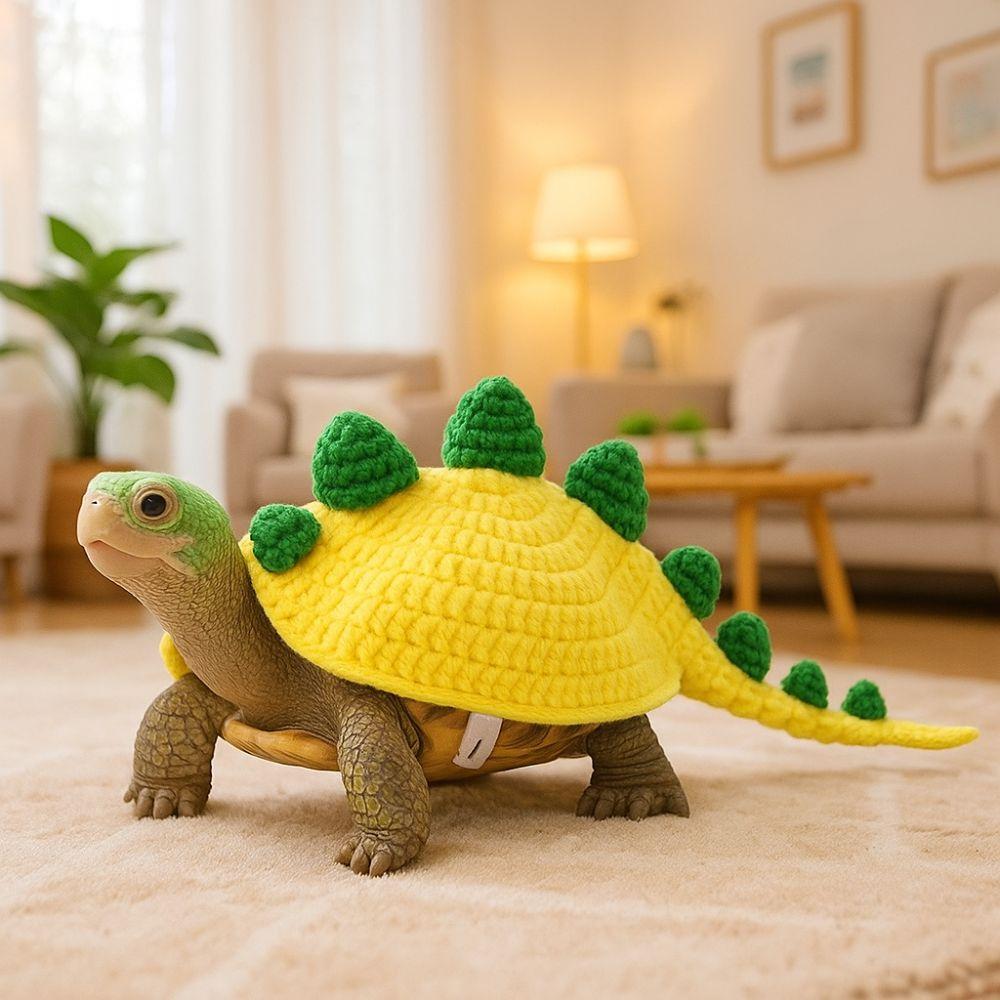 Dinosaur Turtle Knitted Sweater Cartoon Pet Sweatshirt Funny Tortoise Outfit  Halloween Party