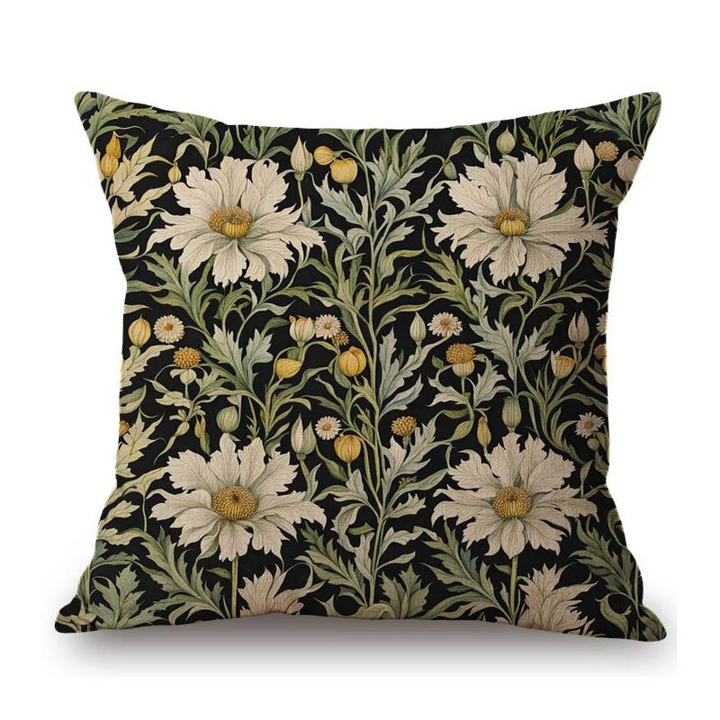 Pink Strawberry Rose Ivy Orchid Compton Classic William Morris Style Home Decorative Sofa Throw Pillow Case Cushion Cover Case