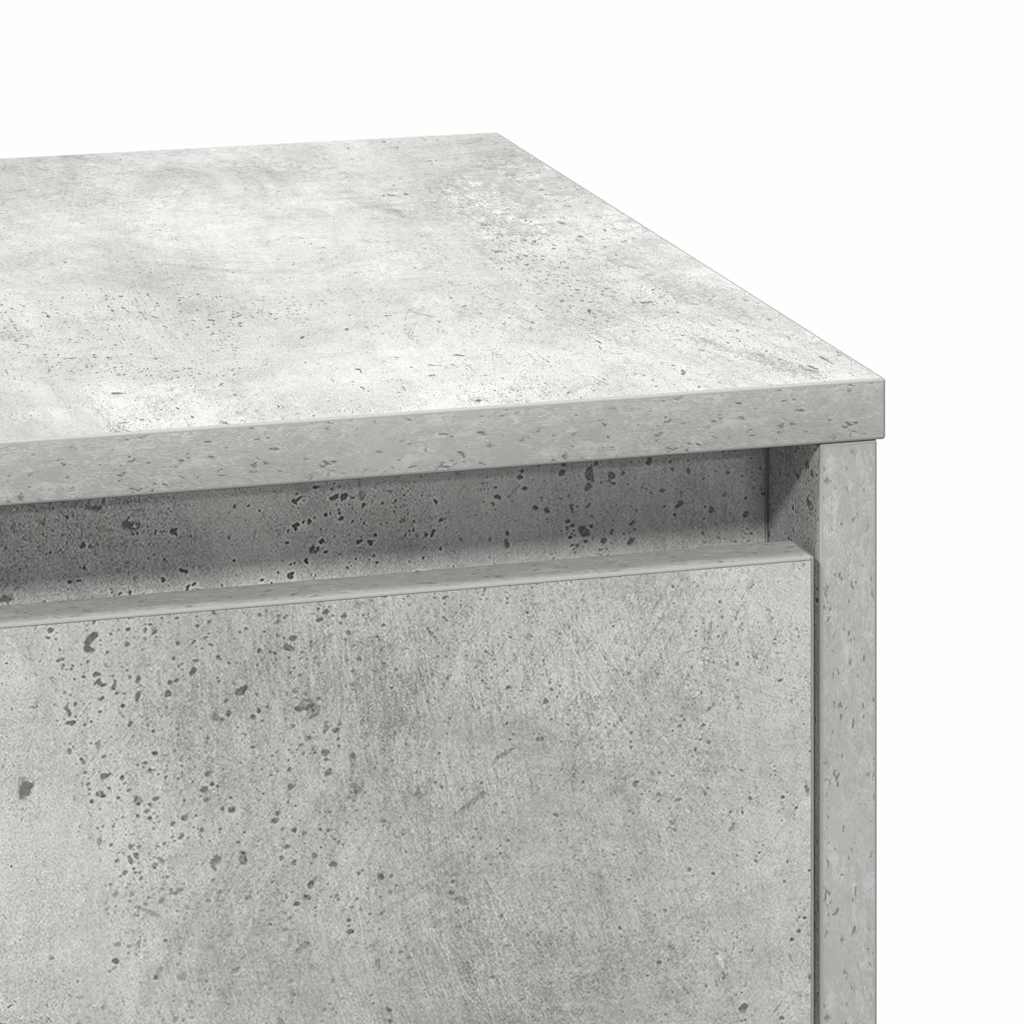 Nightstand 2 pcs Concrete Grey 39 x 34.5 x 50 cm Particleboard
