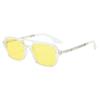Double-bridge Frame Double-bridge Sunglasses for Women Outdoor UV400 Protection Sun Glasses Men's Retro Square Driving Goggles