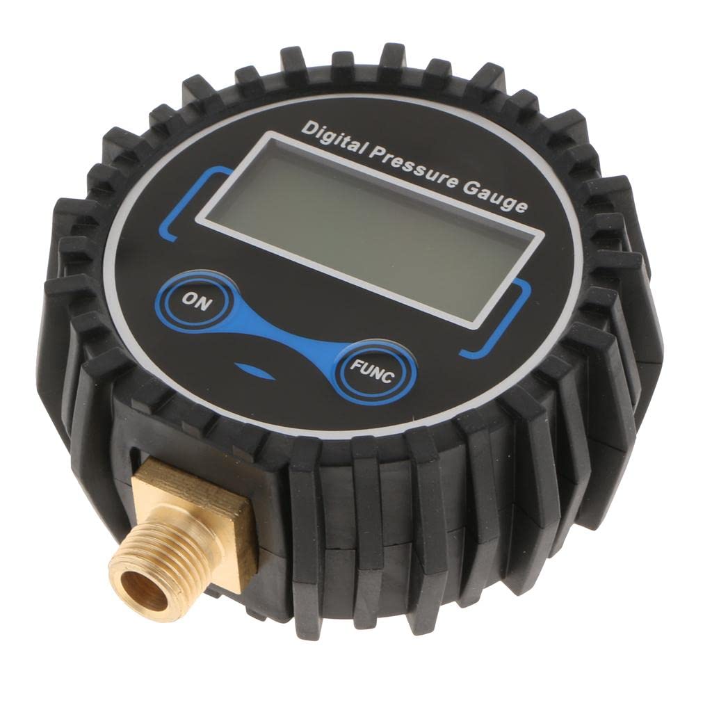 Gonfiatore Digitale per Pneumatici Manometro Schermo LCD Filetto 1/4 13mm