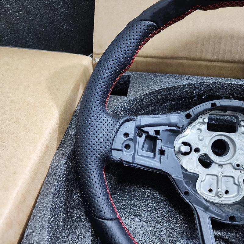 Kohlefaser Lenkrad Leder Sport Für Volkswagen Tiguan Golf 7 7.5 GTI GTE 2013-2019 Persönlich Angepasstes Autozubehör