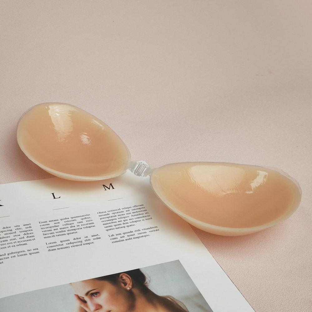Silicone Invisible Bra with 4x Push-Up and Nipple Cover