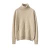Women's Diamond Knit Cashmere Turtleneck Sweater - Thick, Stylish Base Layer for Autumn/Winter Outfits