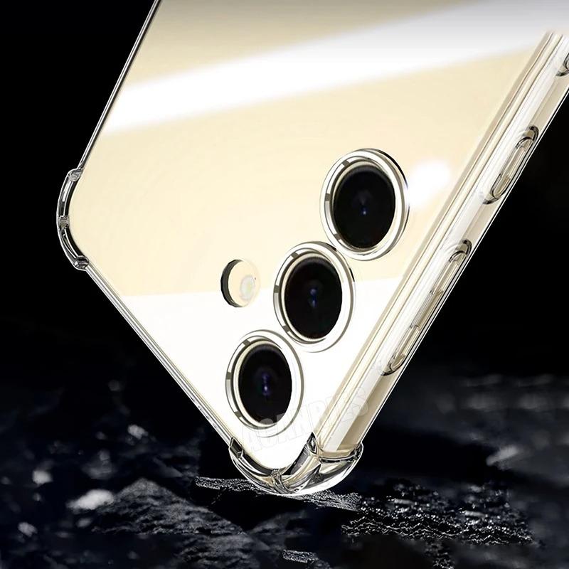 Airbag Shockproof Transparent Case For For Samsung Galaxy A16 A26 A36 A56 A17 A37 A57 A55 A35 A25 A34 A54 A52 5G Silicone Full Cover