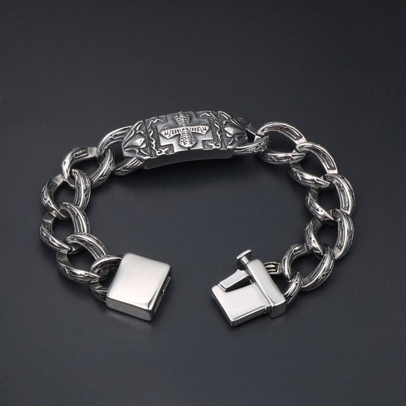 Domineering Men's Bracelet, Cross Hip Hop Bracelet Jewelry CE145
