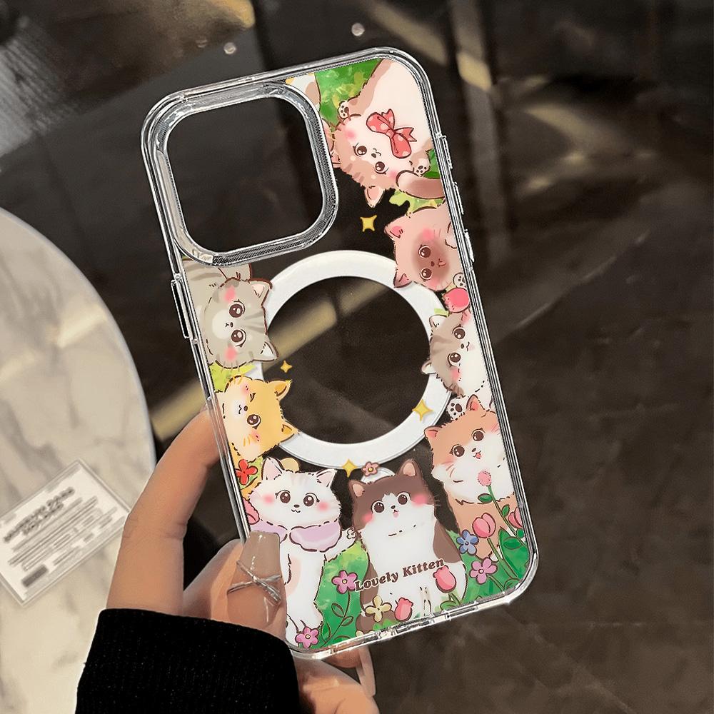 Magnetic Phone Case for iPhone 11 12 13 iPhone 13 14 15 Pro 15 16 Pro Max Samsung A15 A16 A25 A26 A55 A56 S25 S24 S22 S23 Ultra S25 Edge