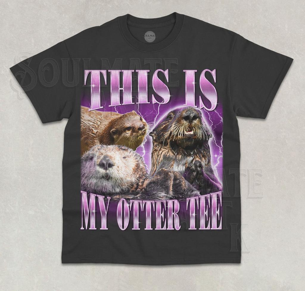 This Is My Otter Tee unisex T-Shirt Funny Meme Otter Animal Lover Unisex Joke Shirt