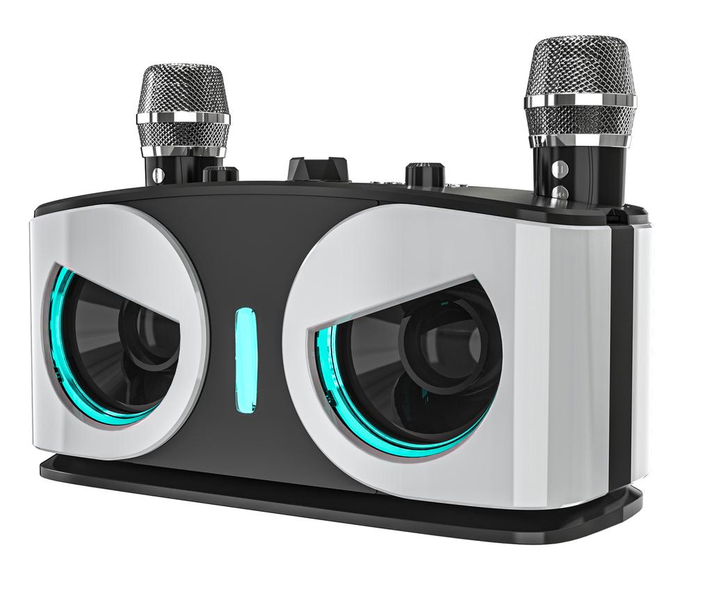 20W Powerful Owls RGB Lights Effect Wireless Bluetooth Speaker Stereo Sound with 2 Mics Portable Subwoofer Outdoor Home Karaoke