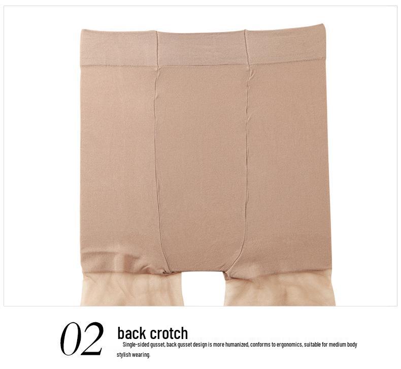 Women's Anti-Snag Durable Nude Stockings - Natural Look, No-Roll Pantyhose