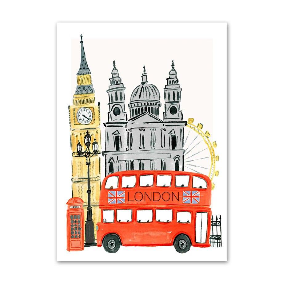 DIY Diamond Painting Paris Eiffel Tower San Francisco Diamond Embroidery Santorini City Landscape Cross Stitch Handmade  Decor