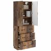 2 Piece Cabinet Set Reclaimed Wood Style 66 x 34.5 x 87 cm Engineered Wood