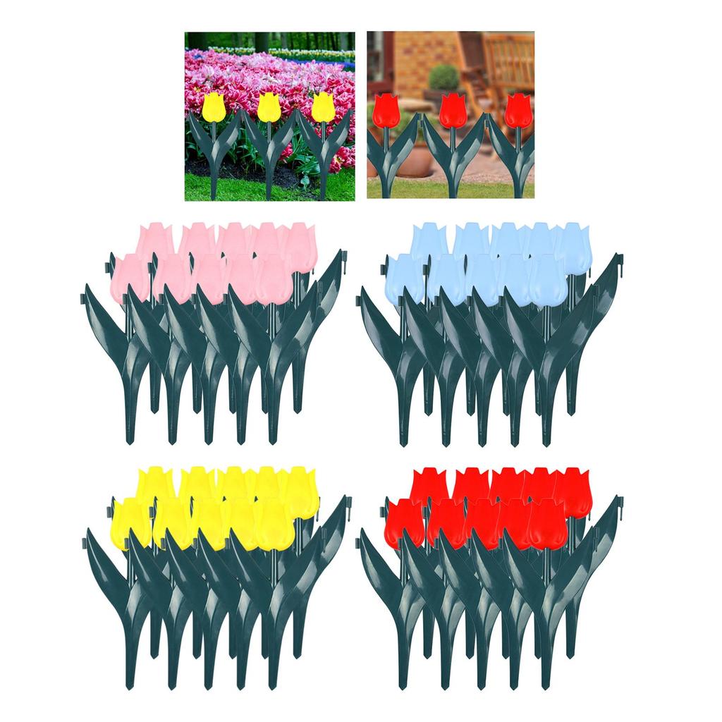 10 ks Obrubník pro tulipánovou zahradu Obrubník pro květinový záhon Dekorativní plot Zahradní oplocení Okraj pro venkovní příjezdovou cestu Chodník Zahradní dekorace