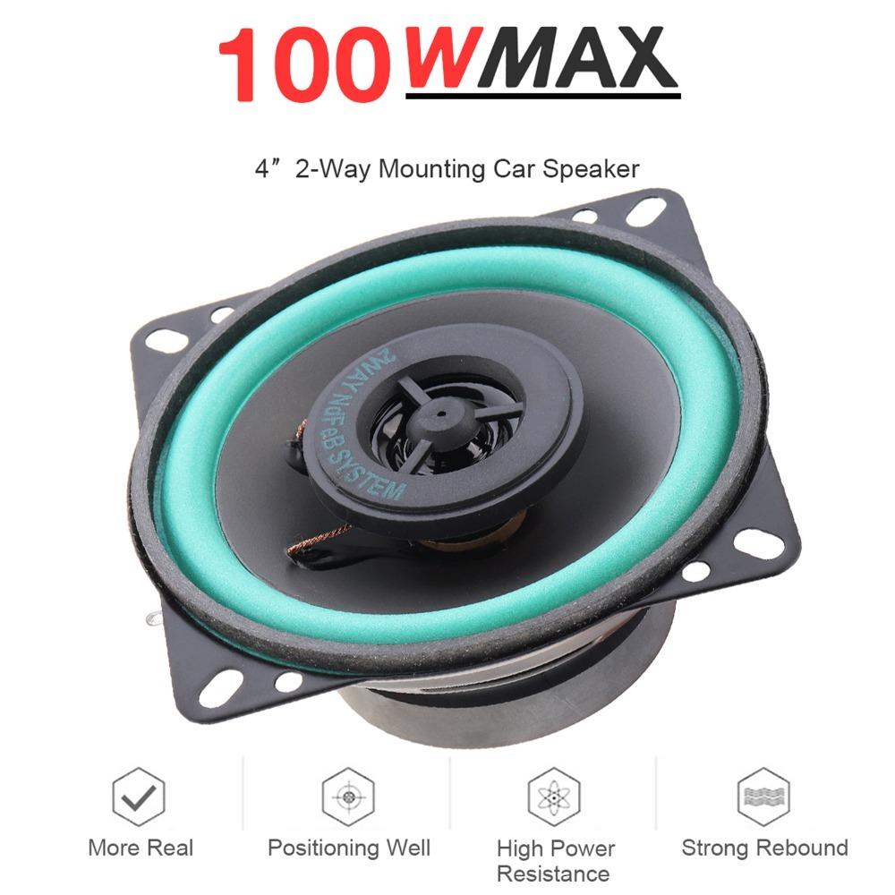 100W Vehicle Door Speaker 2-Way Car Audio Speaker Universal Car Coaxial Speaker Auto Audio System
