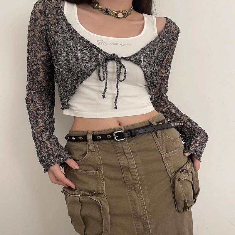 Women'S American Vintage Belt Casual Rivet Thin Leather Belt Punk Style Metal Rock Unique Versatile Belt Accessories
