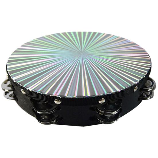 46244 Inch Tambourine Double Row Instrument Bells Percussion Music Metal Jingle