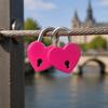 2pcs Colorful Exquisite Heart Shaped Padlock With Keys Love Lock Padlock  Handbag Decoration