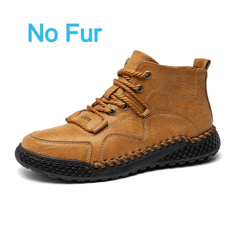 2024 New Autumn Winter High Quality Men Flat Designer Shoes Handmade Casual Leather Ankle Boots Tooling Desert Motorcycle Boots