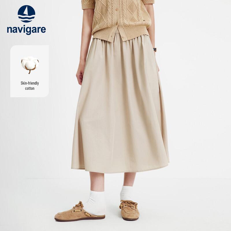 Navigare Women s Pleated A-Line Long Skirt XL