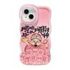 Pink God of Wealth Is Suitable for IPhone16 IPhone Case 15 Promax Double Bracket 14 Silicone 13 Chinese Style 12