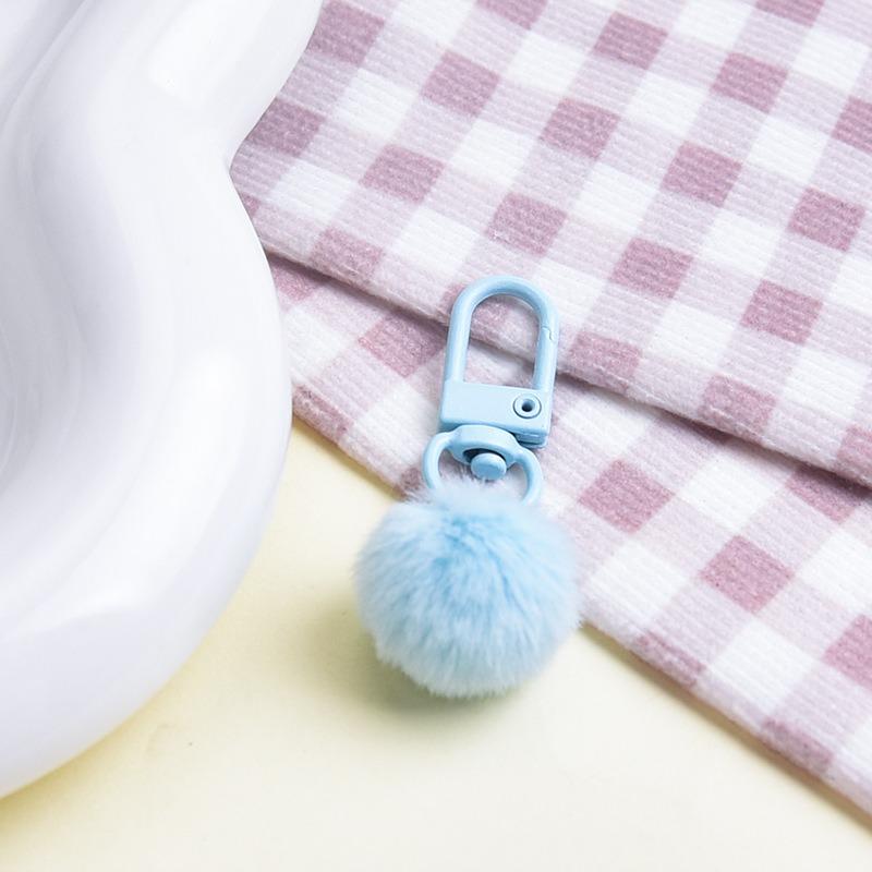 

Красочные брелоки Дофаминовые конфетные цвета Полиэстеровые шарики Рюкзаки Сумки DIY Аксессуары 1pcs синий