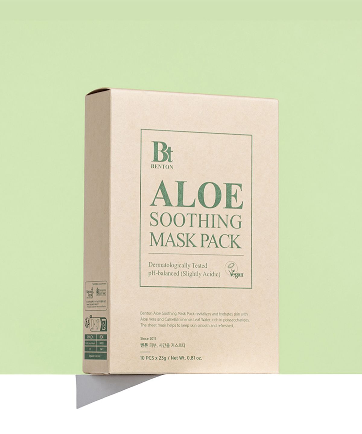 Aloe Soothing Mask Pack 23g 10 Sheets