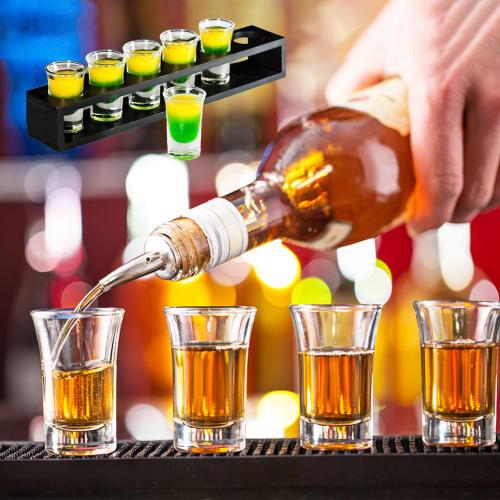 PluieSoleil 25ml-24 Shot Glasses for Tequila, Whiskey, Vodka, and Liqueurs, Clear Shot Glasses (24)