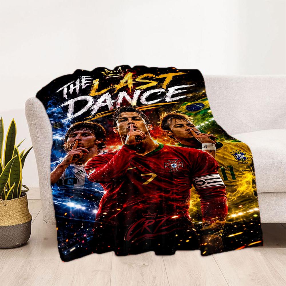 Ronaldo's Real Madrid Legend Blanket Soft Warm Cozy Suitable for Picnics Office Livingroom All-Season Use Stylish Decor Best Holiday Gift for Friends