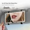 Car LED Makeup Mirror with Dual Touch Control Fill Light & USB