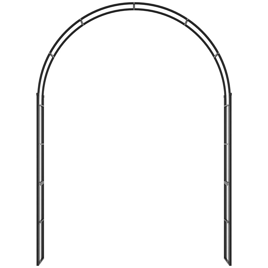 223cm Garden Arch Trellis, Outdoor Wedding Arbor for Ceremony for Climbing Roses, Vines and Plants