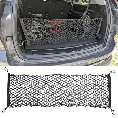 Auto Netz Elastisches Nylon Hinten Rücken Laderaum Aufbewahrungsorganizer Doppelschicht Gepäcknetz Auto Rücken Hinten Netz Sitz Autozubehör