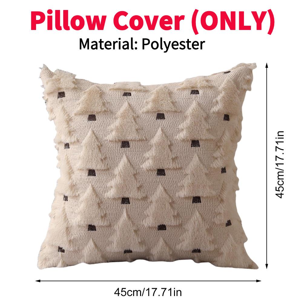 Ghost Pumpkin Pillow Covers 45X45MM Soft Plush Faux Pillow Cover Halloween Decor For Sofa Couch Bed Living Room Easy To Clean