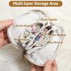 Tassel Jewelry Packing Bag PU Leather Rings Necklace Mini Cosmetic Bag Large Capacity Organizer Jewelry Storage Case Travel