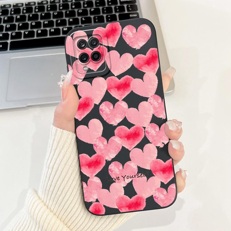 For Samsung A22 A225F 4G Phone Case Flower Painted  Proective Cover for SamsungA22 A22s a 22 S 5G Soft Silicone Funda Capa