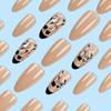 Almond Press On Nail Glossy Fake Nail Stick On Nail In 12 Sizes 24Pcs French Nails Tips for DIY Nails Art Decorations